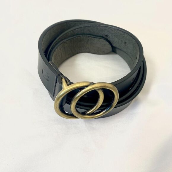 Gloria Vanderbilt Elegant Preppy Double Ring Leather Belt main image 5